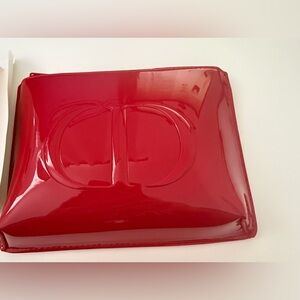 Dior Red Patent Cosmetic Pouch